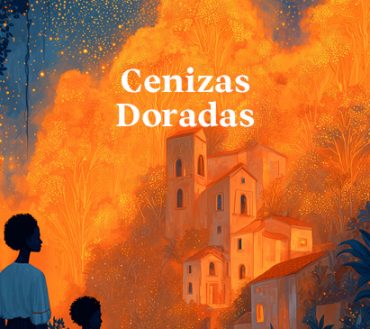 Portada de Cenizas doradas, de William Vega Fernández