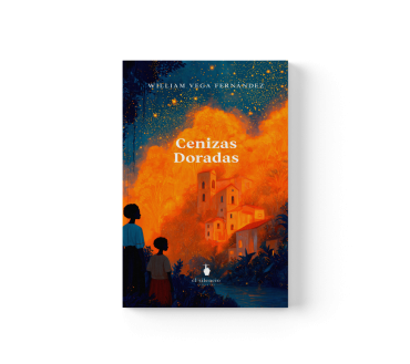 Mockup oficial de Cenizas doradas, de William Vega Fernández