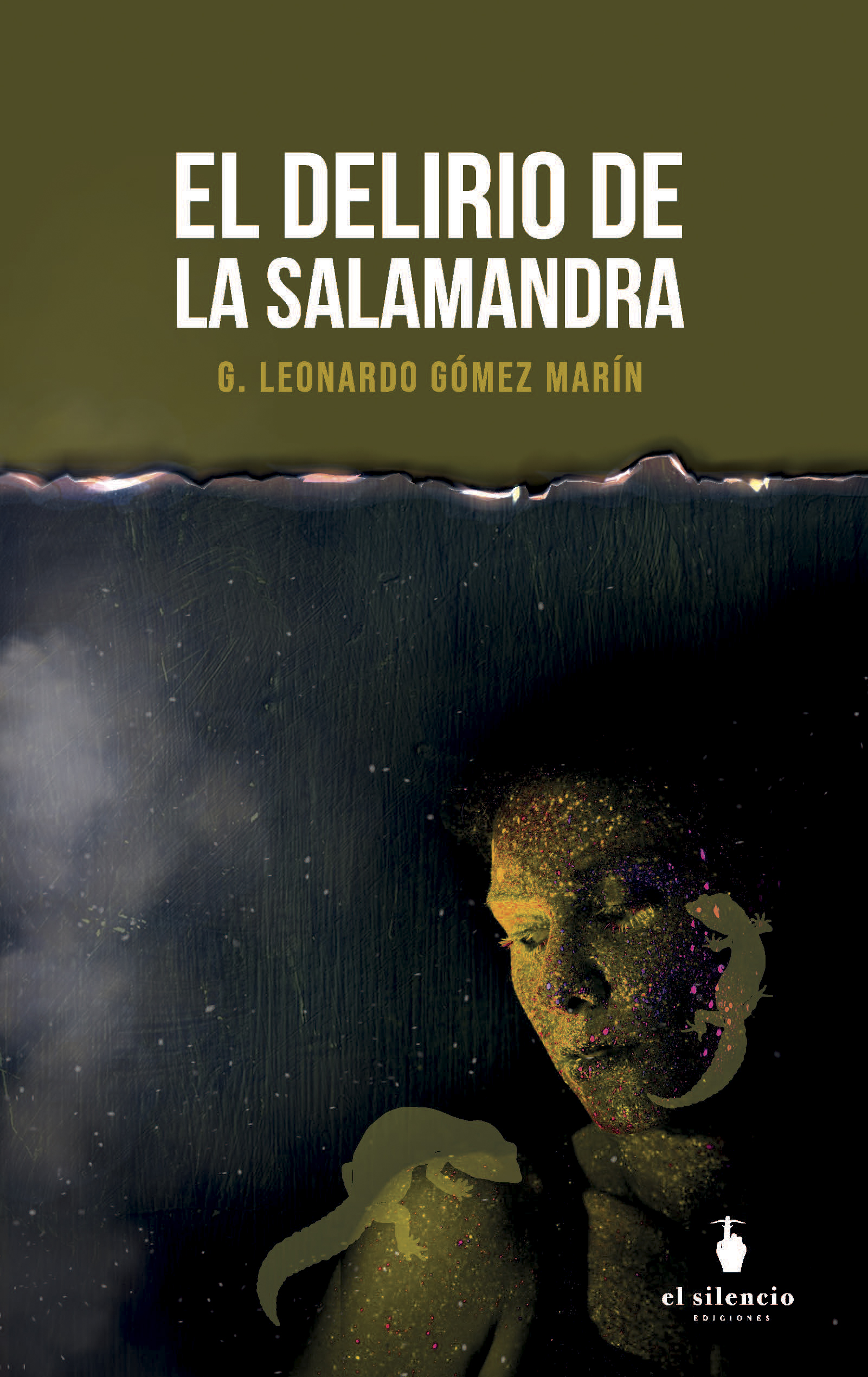 Portada de El delirio de la salamandra, de Leonardo Gómez Marín